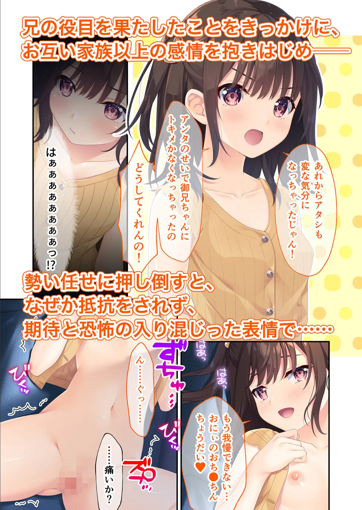 ガマンができない童貞アニキとスナオになれない反抗妹 〜全部見せちゃえ！ Hな義妹よくばりパック〜 モザイク版 10ページ